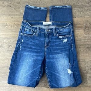 Flying Monkey Women’s Distressed Straight Leg Jeans, Size 25